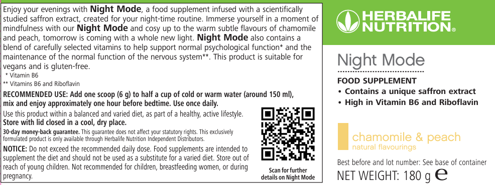 *NEW* Herbalife Night Mode Chamomile and Peach
