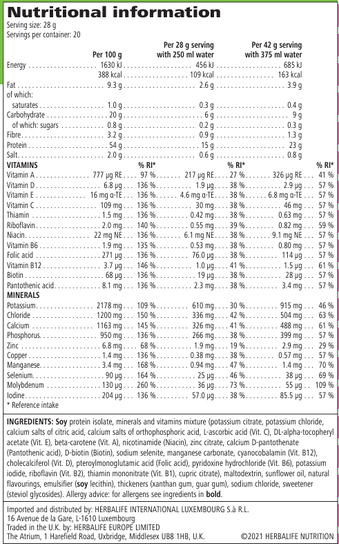 Vegan Protein Drink Mix